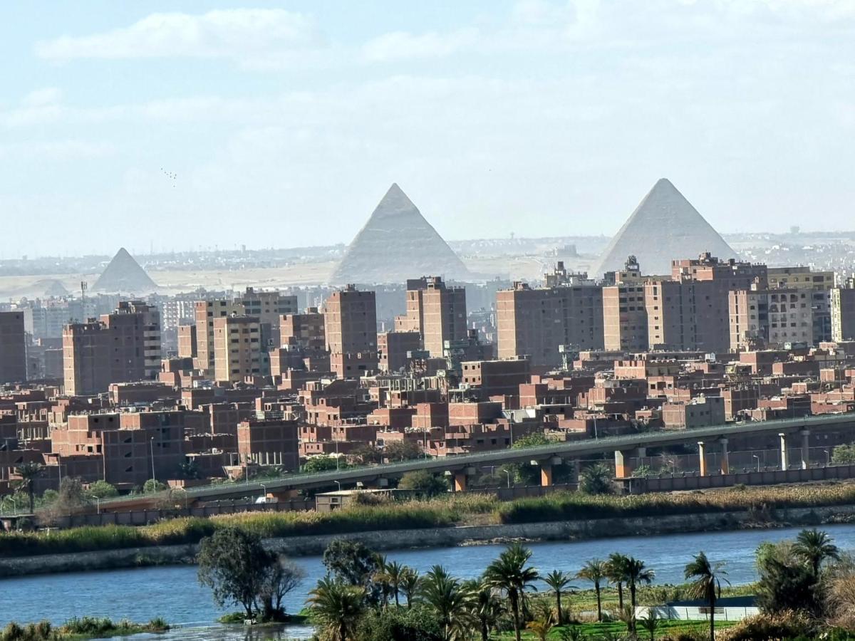 Amazing Nile View And Pyramids Apartment Kairo Exterior foto